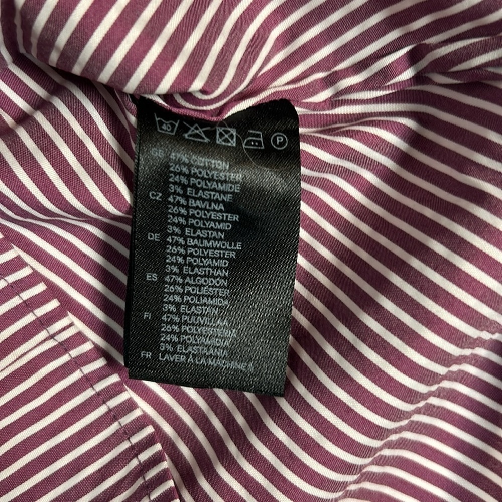Vintage H&M Striped 3/4 Sleeve Shirt -Y2K - Size 8 - Picture 5 of 5